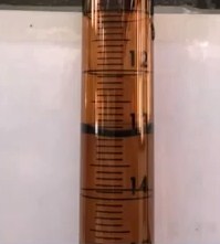 cara membaca buret coklat