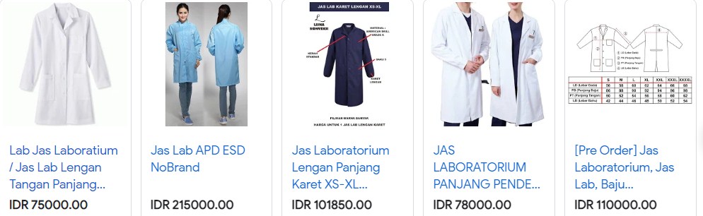harga jas laboratorium murah