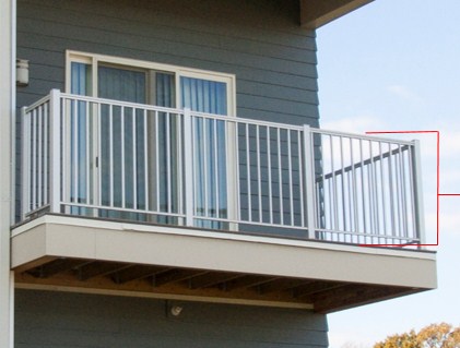 standar tinggi railing balkon